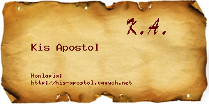 Kis Apostol névjegykártya